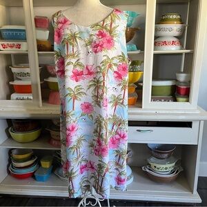 Big Dogs Vintages Floral Hawaiian Print Dress - Size XL